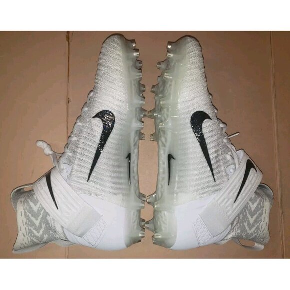 NIKE ALPHA MENACE ELITE 2 FLYKNIT FOOTBALL WHITE MEN'S SIZE 13W Wide NEW - Picture 8 of 13